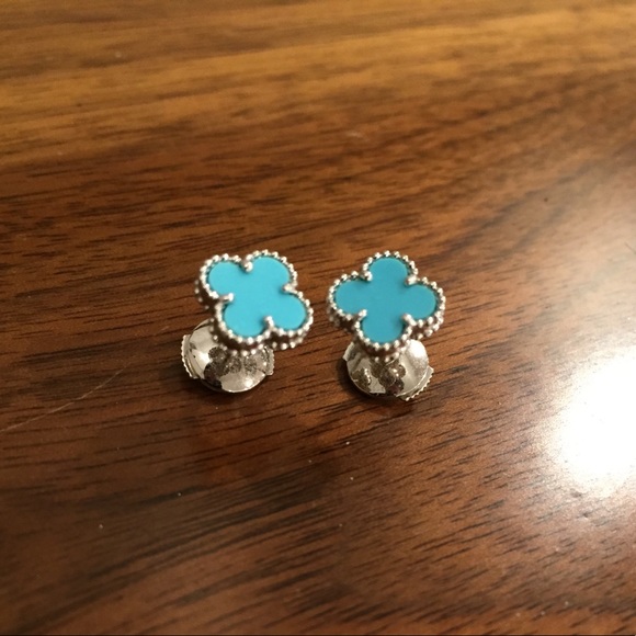 Van Cleef & Arpels BCA Turquoise sweet earrings - Picture 2 of 5